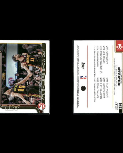 Trae Young Atlanta Hawks Basketball 9-Card Lot Panini EX