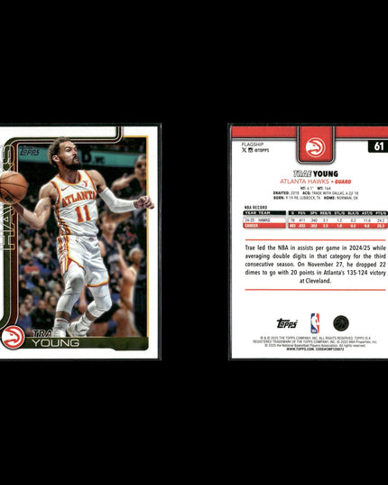 Trae Young Atlanta Hawks Basketball 9-Card Lot Panini EX