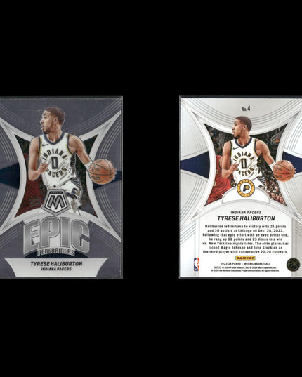 Tyrese Haliburton Indiana Pacers Basketball 6-Card Lot Panini EX