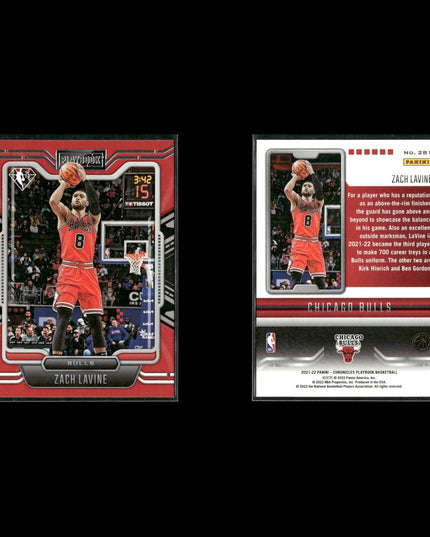 Zach Lavine Chicago Bulls Basketball 8-Card Lot Panini EX
