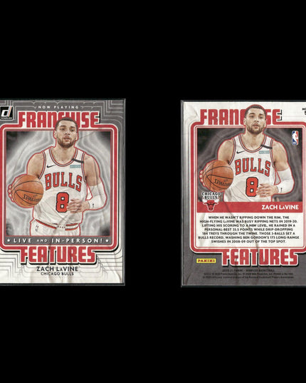 Zach Lavine Chicago Bulls Basketball 8-Card Lot Panini EX