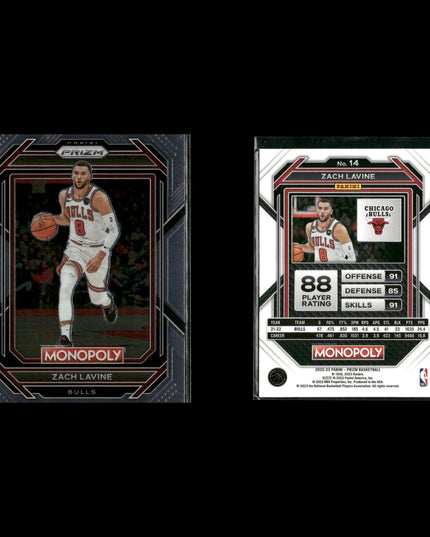 Zach Lavine Chicago Bulls Basketball 8-Card Lot Panini EX