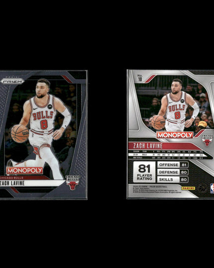 Zach Lavine Chicago Bulls Basketball 8-Card Lot Panini EX