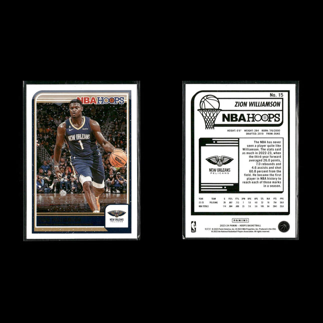 Zion Williamson New Orleans Pelicans Basketball 4-Card Lot Panini EX