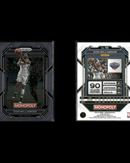 Zion Williamson New Orleans Pelicans Basketball 4-Card Lot Panini EX