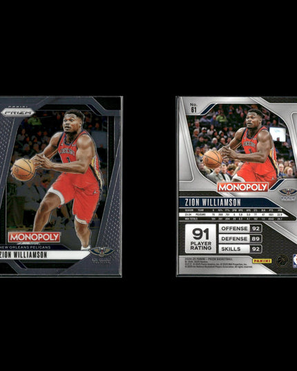 Zion Williamson New Orleans Pelicans Basketball 12-Card Lot Panini EX
