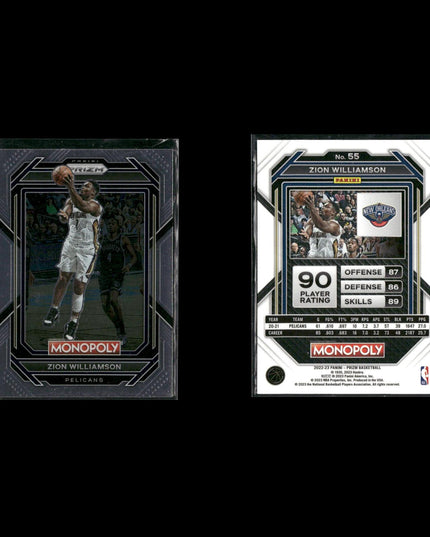 Zion Williamson New Orleans Pelicans Basketball 12-Card Lot Panini EX