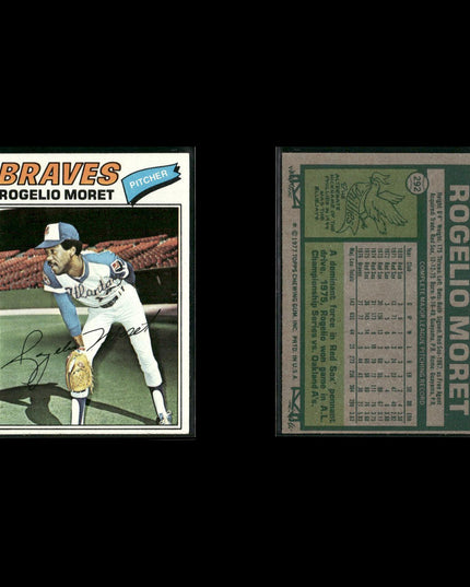 Atlanta Braves 1977 Topps Baseball 30-Card Lot Topps VG