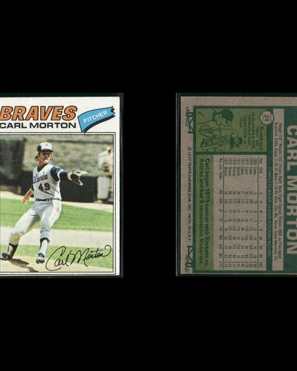 Atlanta Braves 1977 Topps Baseball 30-Card Lot Topps VG