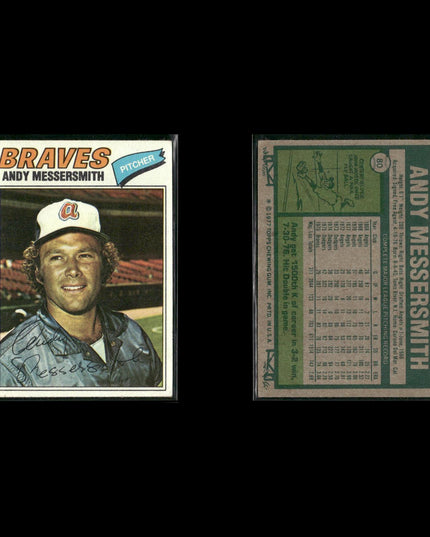 Atlanta Braves 1977 Topps Baseball 30-Card Lot Topps VG