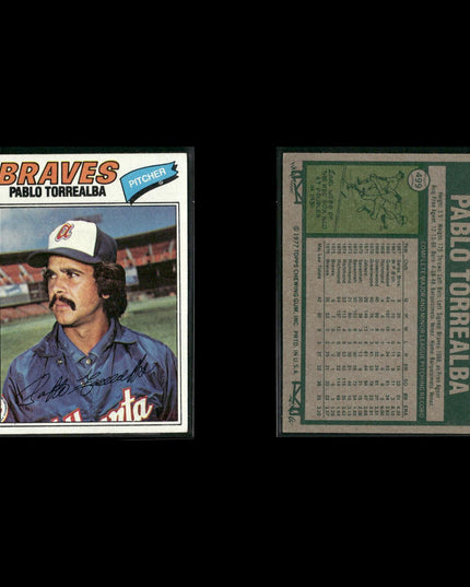 Atlanta Braves 1977 Topps Baseball 30-Card Lot Topps VG