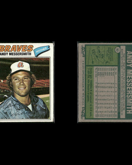 Atlanta Braves 1977 Topps Baseball 30-Card Lot Topps VG