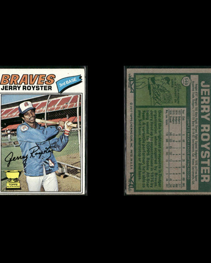 Atlanta Braves 1977 Topps Baseball 30-Card Lot Topps VG
