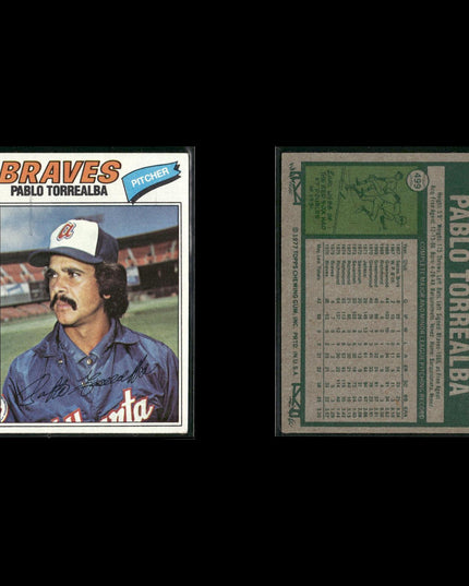 Atlanta Braves 1977 Topps Baseball 30-Card Lot Topps VG