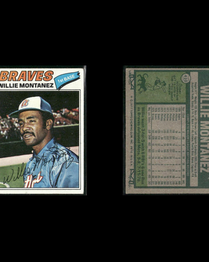 Atlanta Braves 1977 Topps Baseball 30-Card Lot Topps VG