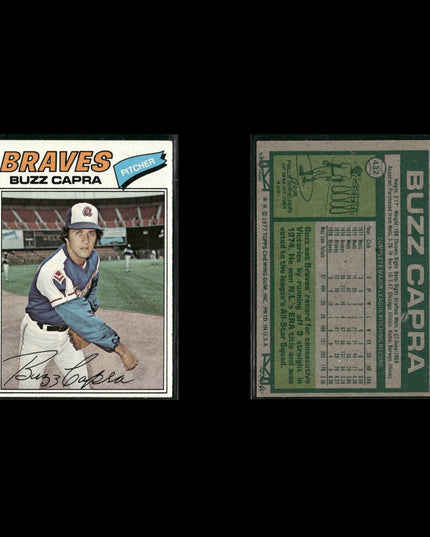 Atlanta Braves 1977 Topps Baseball 30-Card Lot Topps VG