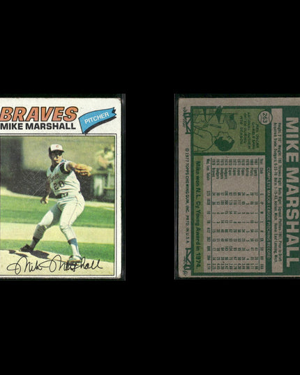 Atlanta Braves 1977 Topps Baseball 30-Card Lot Topps VG