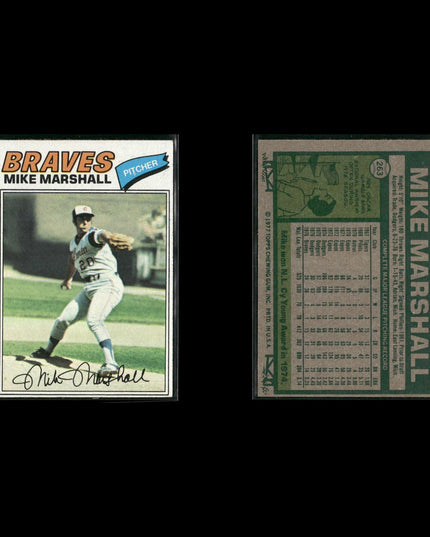 Atlanta Braves 1977 Topps Baseball 30-Card Lot Topps VG