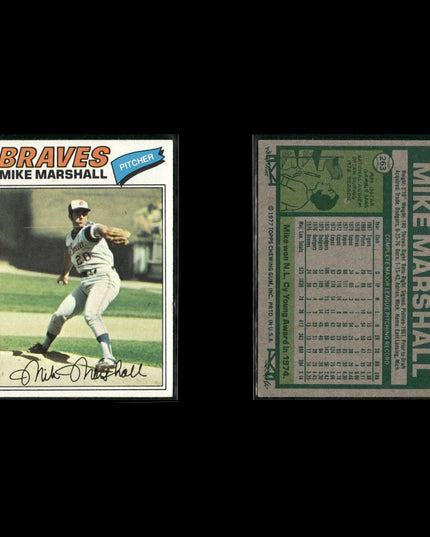 Atlanta Braves 1977 Topps Baseball 30-Card Lot Topps VG