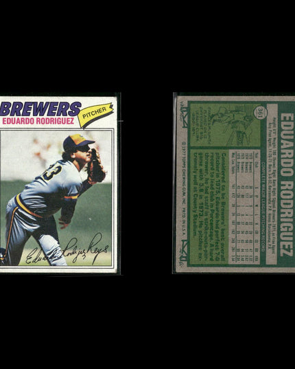 Milwaukee Brewers 1977 Topps Baseball 18-Card Lot Topps VG