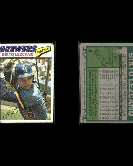 Milwaukee Brewers 1977 Topps Baseball 18-Card Lot Topps VG