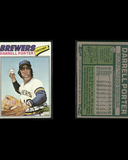 Milwaukee Brewers 1977 Topps Baseball 18-Card Lot Topps VG