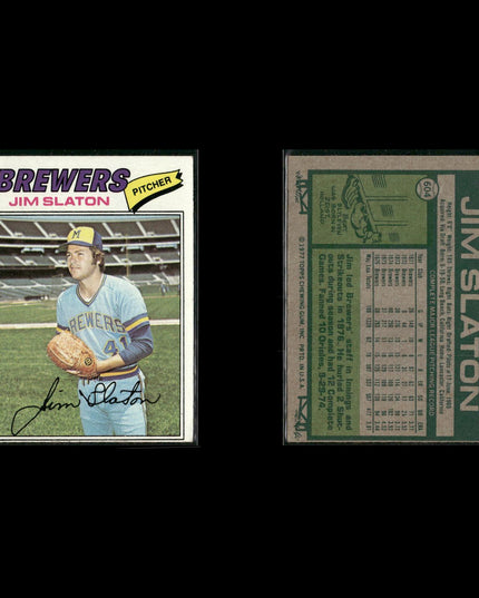 Milwaukee Brewers 1977 Topps Baseball 18-Card Lot Topps VG