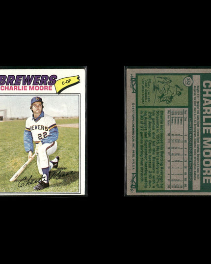 Milwaukee Brewers 1977 Topps Baseball 18-Card Lot Topps VG