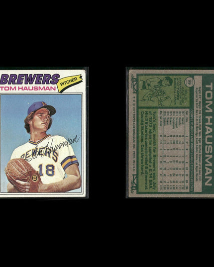 Milwaukee Brewers 1977 Topps Baseball 18-Card Lot Topps VG
