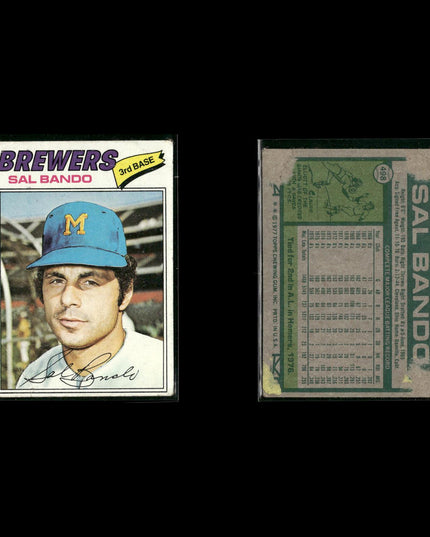 Milwaukee Brewers 1977 Topps Baseball 18-Card Lot Topps VG