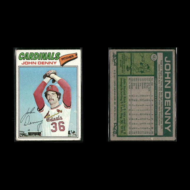 St. Louis Cardinals 1977 Topps Baseball 19-Card Lot Topps VG