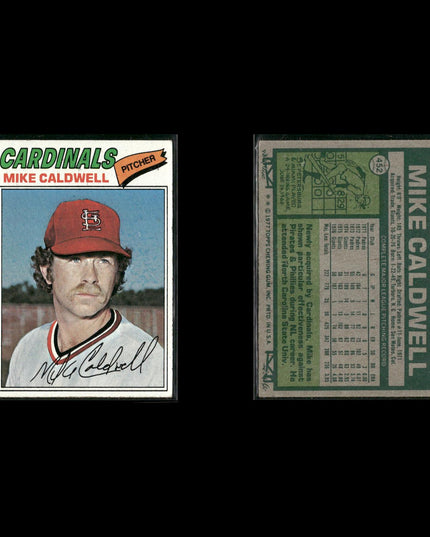St. Louis Cardinals 1977 Topps Baseball 19-Card Lot Topps VG