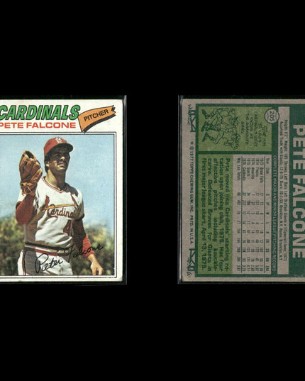 St. Louis Cardinals 1977 Topps Baseball 19-Card Lot Topps VG