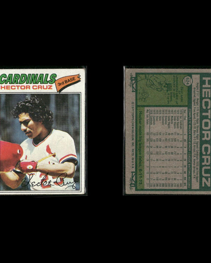 St. Louis Cardinals 1977 Topps Baseball 19-Card Lot Topps VG