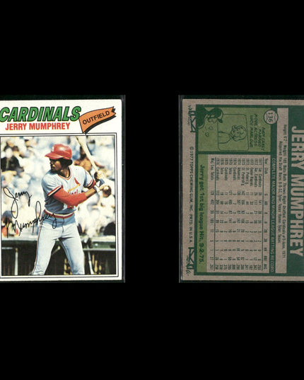St. Louis Cardinals 1977 Topps Baseball 19-Card Lot Topps VG