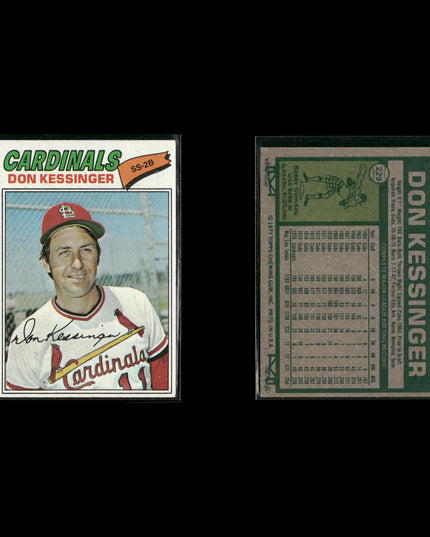 St. Louis Cardinals 1977 Topps Baseball 19-Card Lot Topps VG