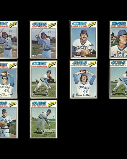 Chicago Cubs 1977 Topps Baseball 10-Card Lot Topps VG