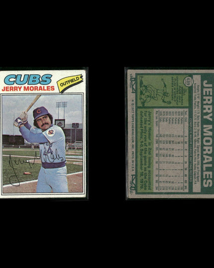 Chicago Cubs 1977 Topps Baseball 10-Card Lot Topps VG