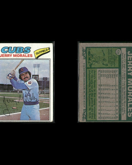 Chicago Cubs 1977 Topps Baseball 10-Card Lot Topps VG