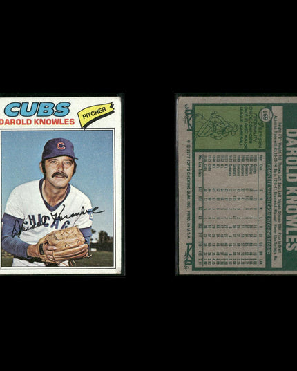 Chicago Cubs 1977 Topps Baseball 10-Card Lot Topps VG