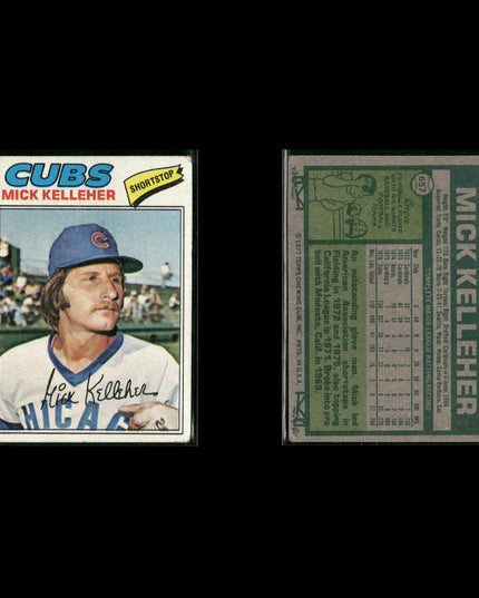Chicago Cubs 1977 Topps Baseball 10-Card Lot Topps VG