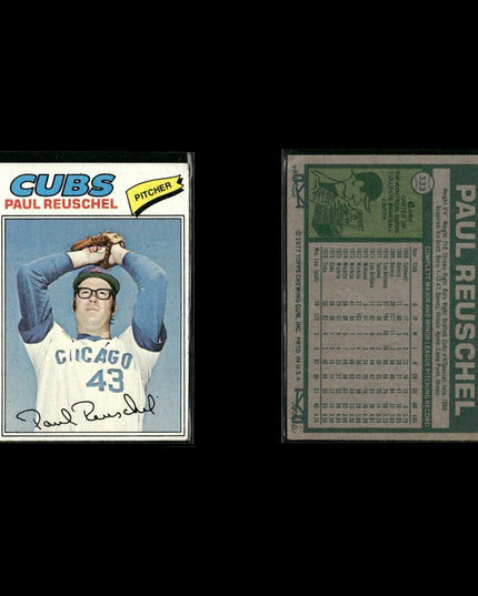Chicago Cubs 1977 Topps Baseball 10-Card Lot Topps VG