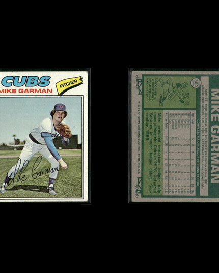 Chicago Cubs 1977 Topps Baseball 10-Card Lot Topps VG