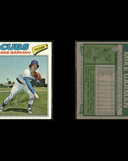 Chicago Cubs 1977 Topps Baseball 10-Card Lot Topps VG