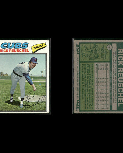 Chicago Cubs 1977 Topps Baseball 10-Card Lot Topps VG