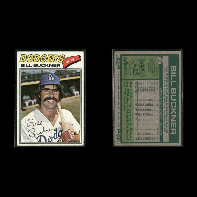 Los Angeles Dodgers 1977 Topps Baseball 25-Card Lot Topps VG