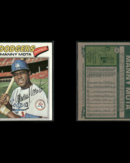 Los Angeles Dodgers 1977 Topps Baseball 25-Card Lot Topps VG