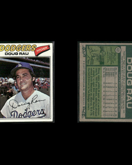 Los Angeles Dodgers 1977 Topps Baseball 25-Card Lot Topps VG