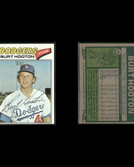 Los Angeles Dodgers 1977 Topps Baseball 25-Card Lot Topps VG