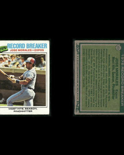 Montreal Expos 1977 Topps Baseball 23-Card Lot Topps VG